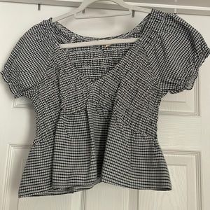 LA hearts gingham top